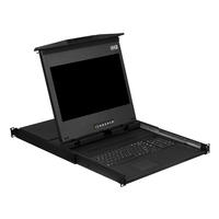 LCD Console Tray, Dual Slide, 17", 4K